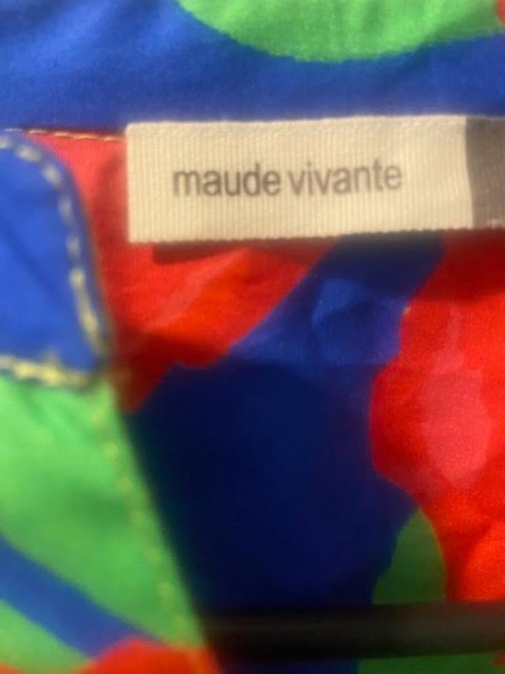 Maude Vivante Tropical Cotton Tunic Dress 100% Cotton Size Large - Picture 4 of 7